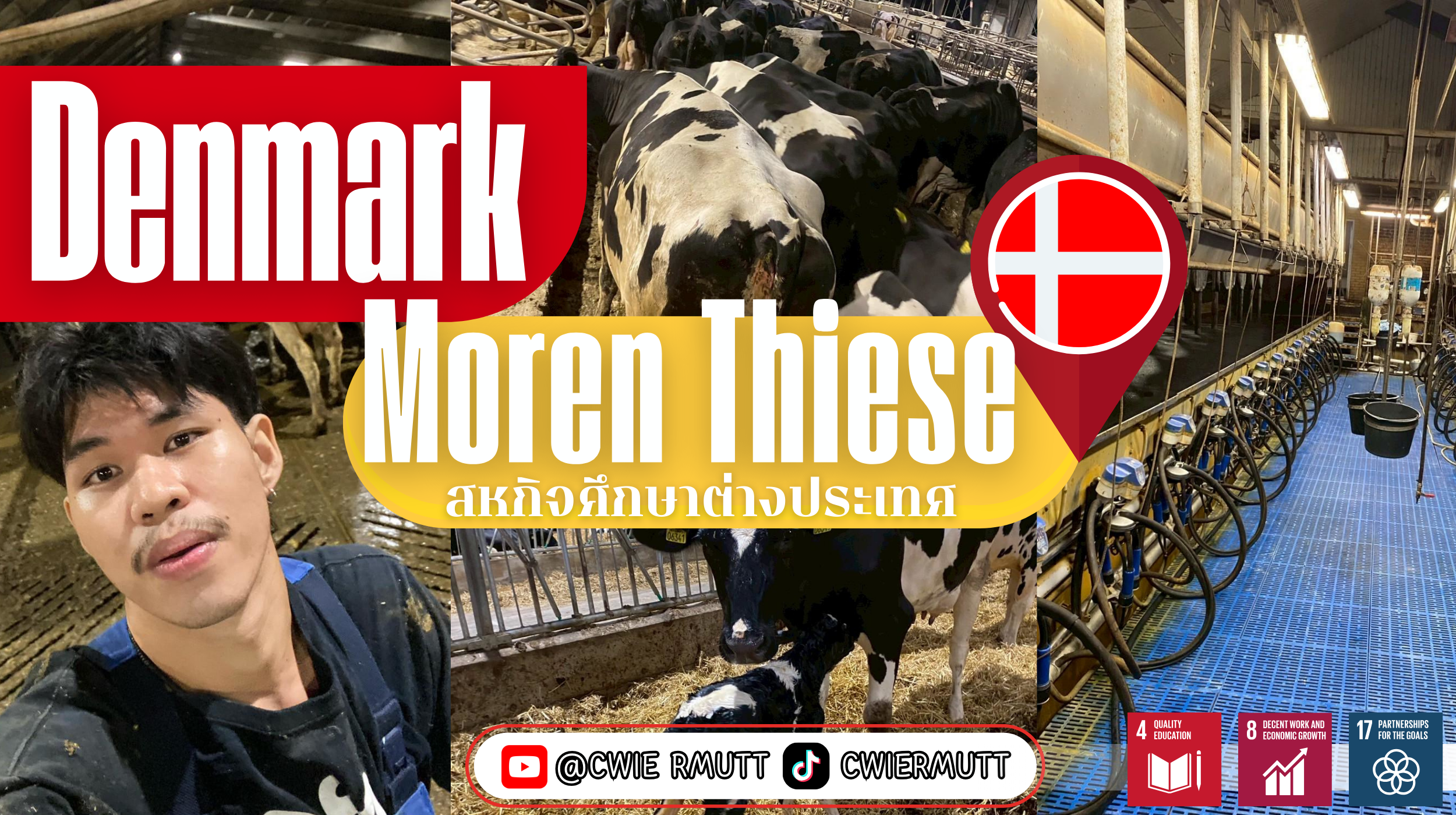 สหกิจศึกษาต่างประเทศ ณ Moren Thiese , ประเทศเดนมาร์ก นักศึกษา คณะเทคโนโลยีการเกษตร สาขาสัตวศาสตร์